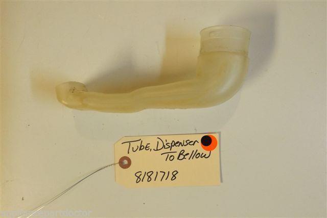 WHIRLPOOL Washer 8181718 Tube, Dispenser To Bellow used part WHIRLPOOL Washer 8181718 Tube, Dispenser To Bellow used part